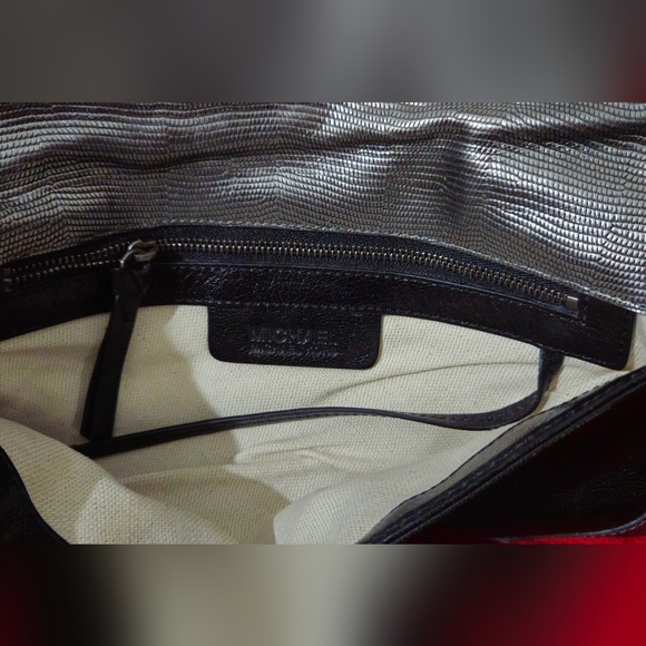 Michael Kors Vintage Limited Edition Black & Silver Leather Baquette Studded Bag - Picture 10 of 10